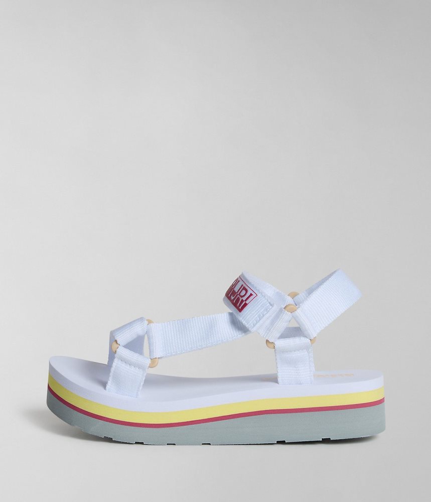 Napapijri Dahlia Sandals Ženske Sandale Bijele | YZKP-70265