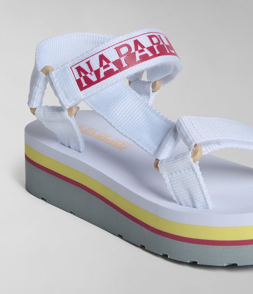 Napapijri Dahlia Sandals Ženske Sandale Bijele | YZKP-70265