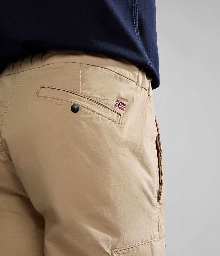 Napapijri Dease Bermuda Shorts Muške Kratke Hlače Bež | JYZK-58470