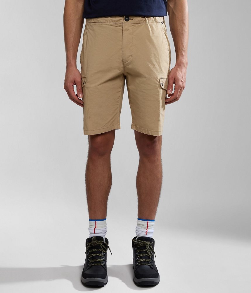 Napapijri Dease Bermuda Shorts Muške Kratke Hlače Bež | JYZK-58470