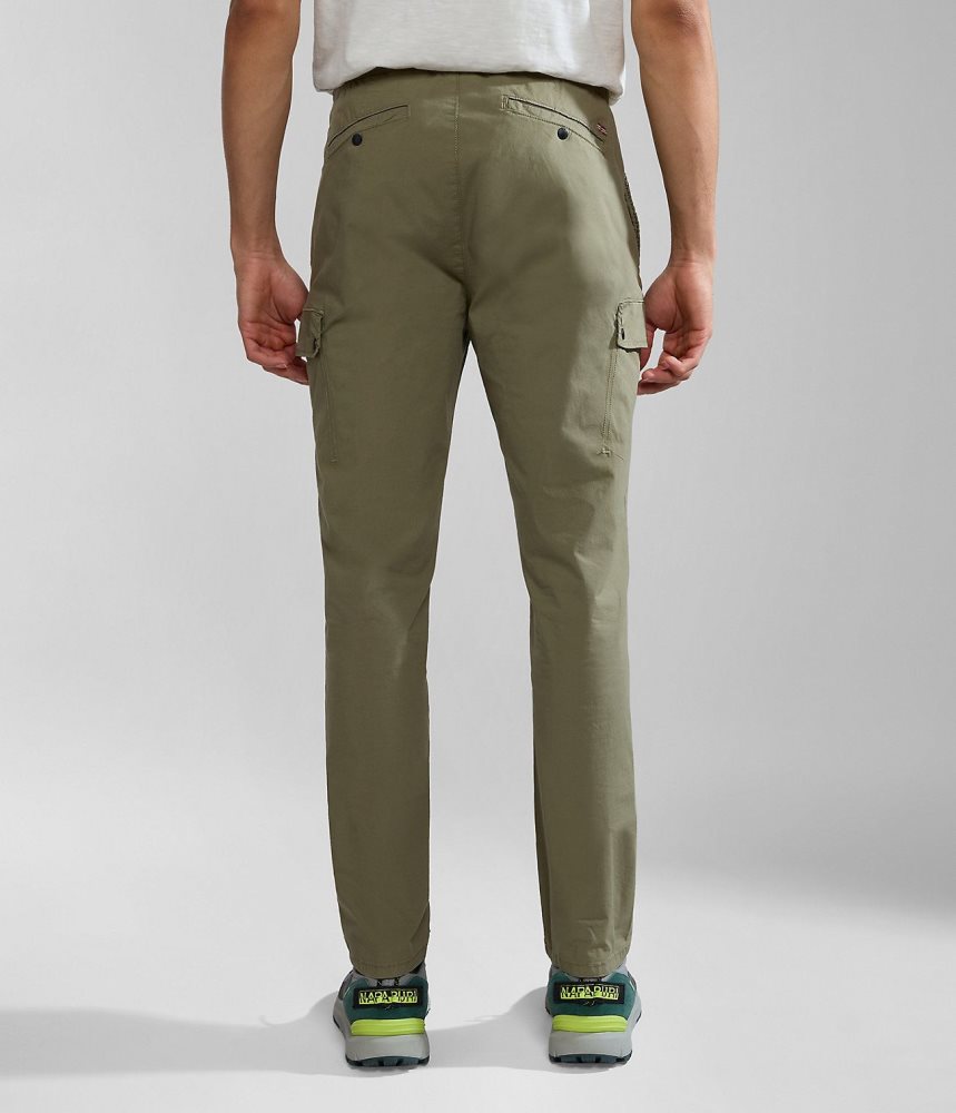 Napapijri Dease Cargo Trousers Muške Cargo Hlače Zelene | ZQOK-73248