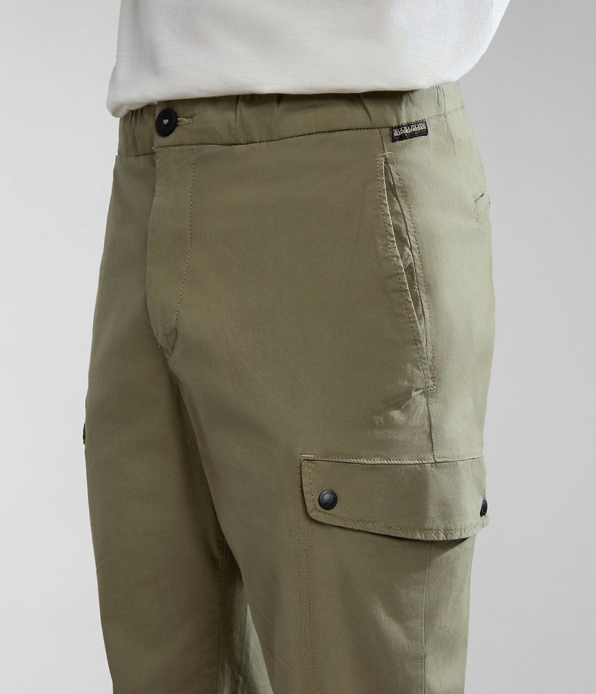 Napapijri Dease Cargo Trousers Muške Cargo Hlače Zelene | ZQOK-73248