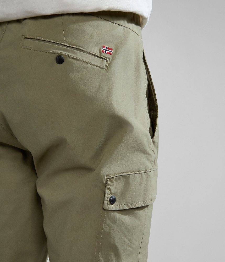 Napapijri Dease Cargo Trousers Muške Cargo Hlače Zelene | ZQOK-73248