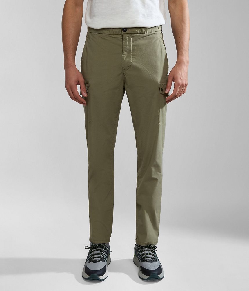 Napapijri Dease Cargo Trousers Muške Cargo Hlače Zelene | ZQOK-73248