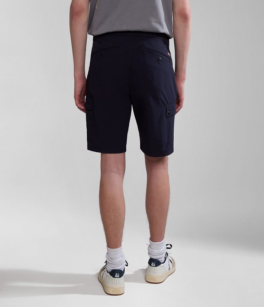 Napapijri Dease Tech Bermuda Shorts Muške Kratke Hlače Tamno Plave | FXBC-60913