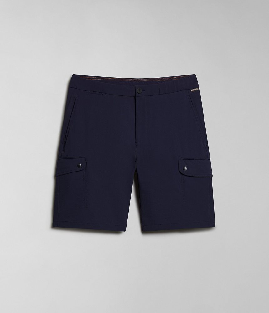 Napapijri Dease Tech Bermuda Shorts Muške Kratke Hlače Tamno Plave | FXBC-60913