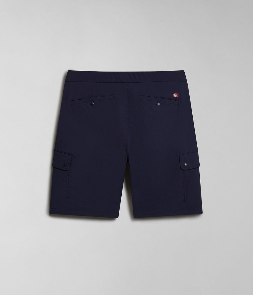 Napapijri Dease Tech Bermuda Shorts Muške Kratke Hlače Tamno Plave | FXBC-60913