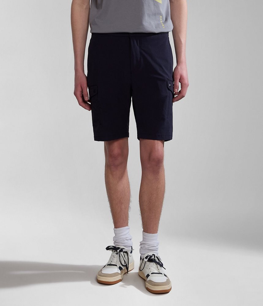 Napapijri Dease Tech Bermuda Shorts Muške Kratke Hlače Tamno Plave | FXBC-60913