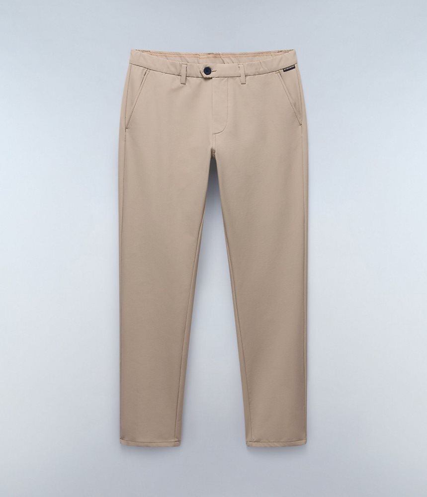 Napapijri Dease Tech Winter Chino Trousers Muške Chino Hlače Bež | PWOR-10358