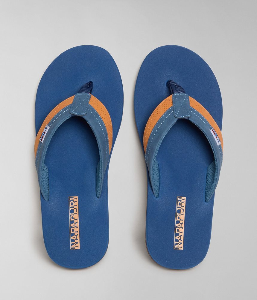 Napapijri Elm Flip-Flops Muške Natikače Tamno Plave | XFMD-09486