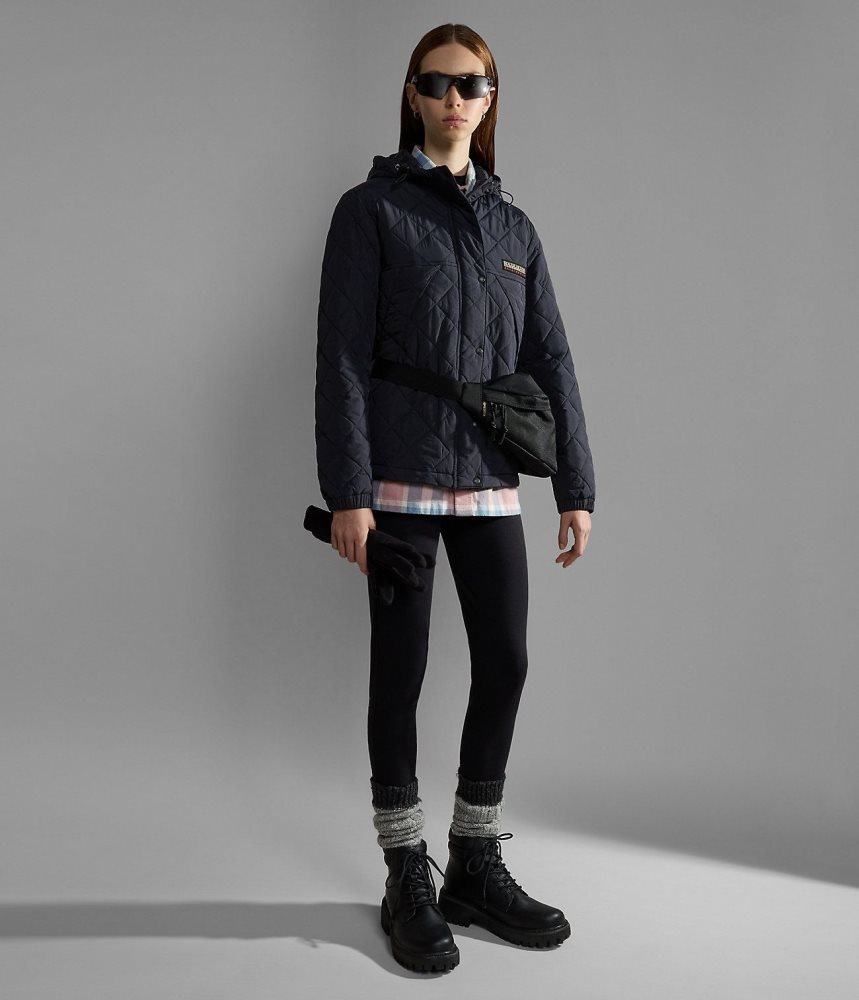 Napapijri Epoch Short Jacket Ženske Short Jackets Crne | WCOQ-92706