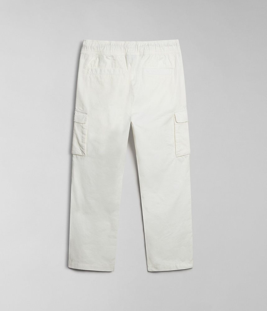 Napapijri Faber Cargo Trousers Ženske Cargo Hlače Bijele | OFAL-58421