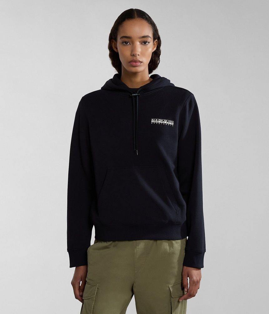 Napapijri Faber Hoodie Ženske Majica s Kapuljačom Crne | VXYP-03495