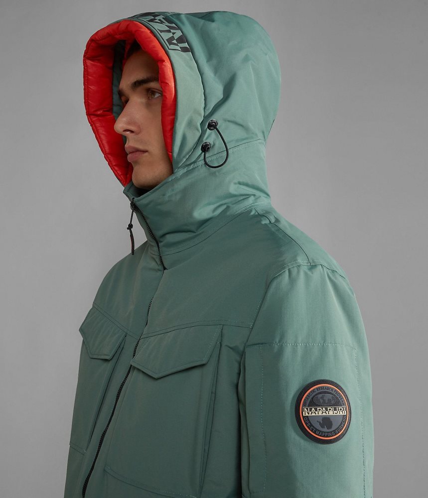 Napapijri Field Jacket Muške Parka Jakne Zelene | TMCQ-82314