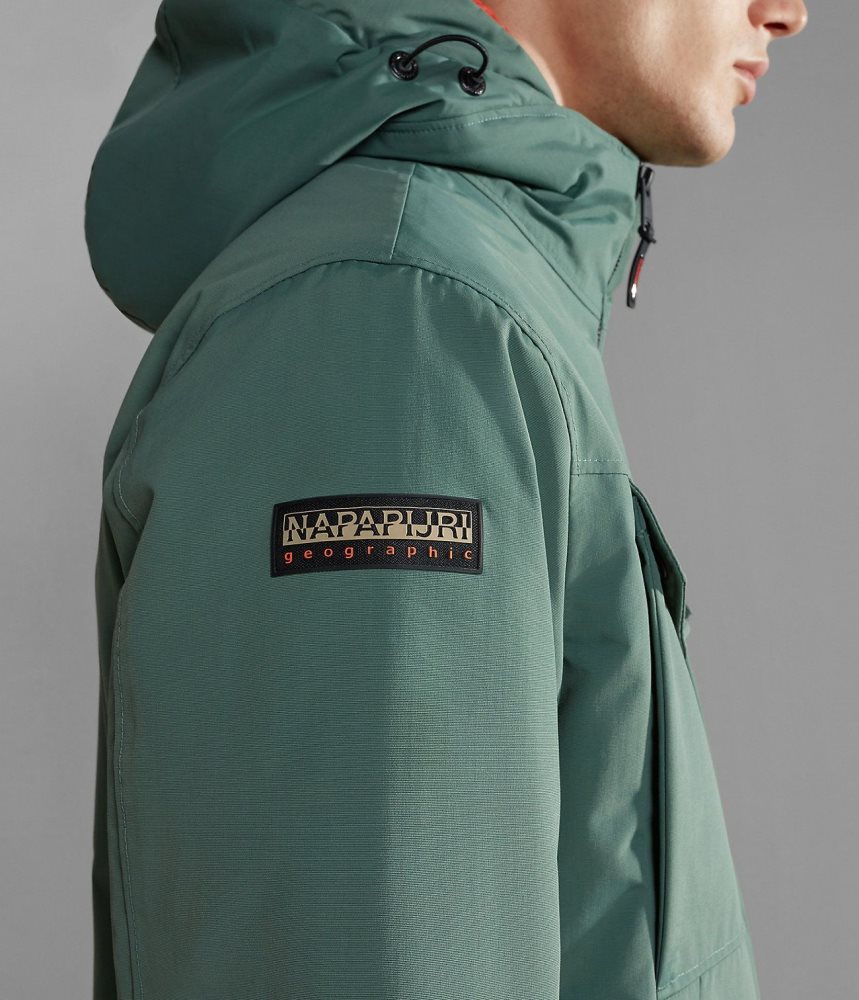 Napapijri Field Jacket Muške Parka Jakne Zelene | TMCQ-82314