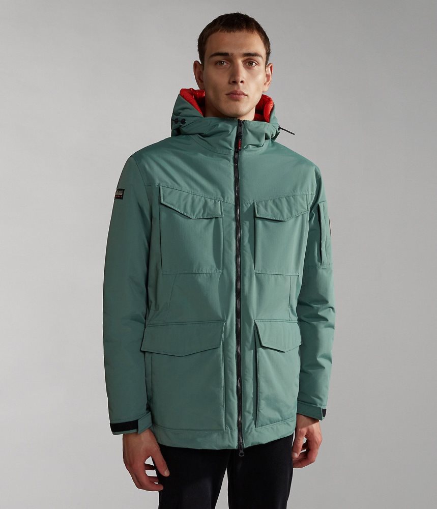 Napapijri Field Jacket Muške Parka Jakne Zelene | TMCQ-82314