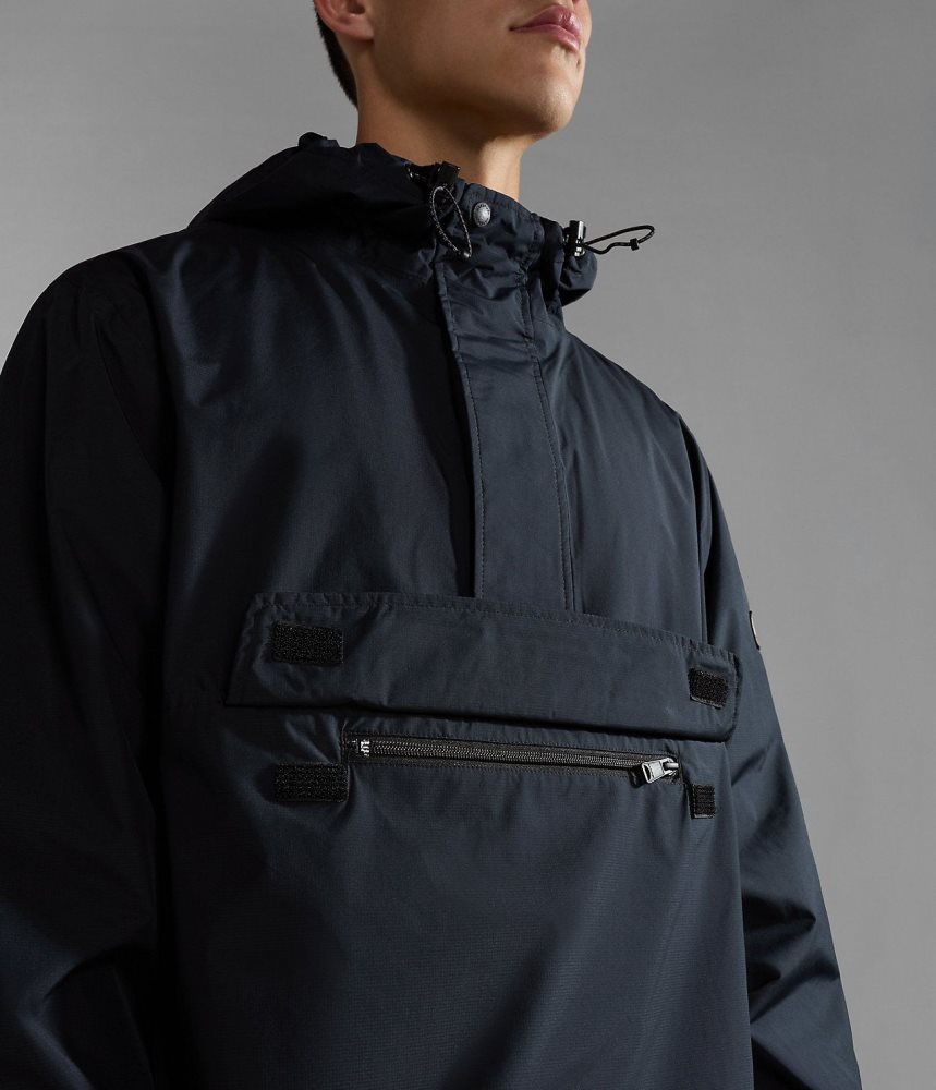 Napapijri Freestrider Anorak Jacket Muške Anoraks Crne | WIUC-50134