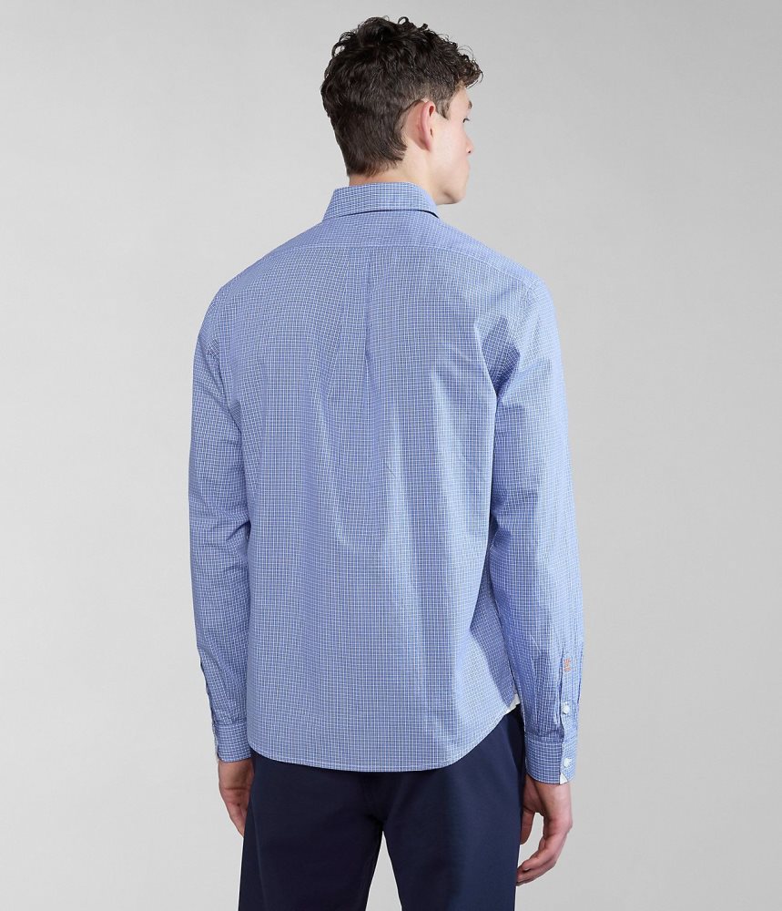 Napapijri Graie Long Sleeve Shirt Muške Košulje Plave | HLKF-41532