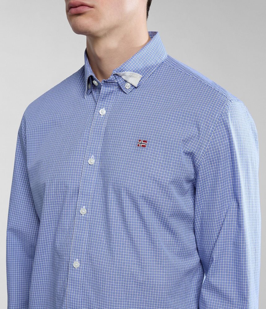 Napapijri Graie Long Sleeve Shirt Muške Košulje Plave | HLKF-41532