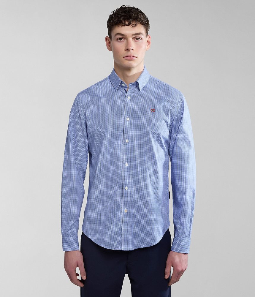 Napapijri Graie Long Sleeve Shirt Muške Košulje Plave | HLKF-41532