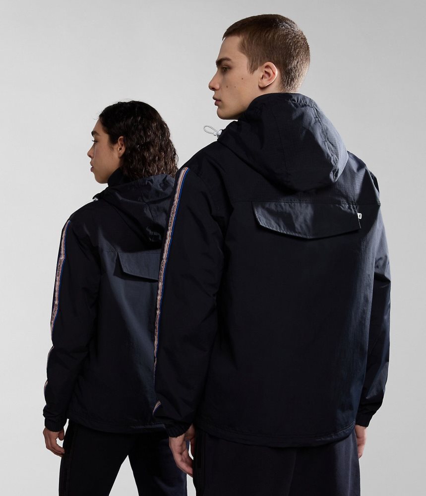 Napapijri Grober Packable Jacket Muške Vjetrovka Crne | ZGSV-93720