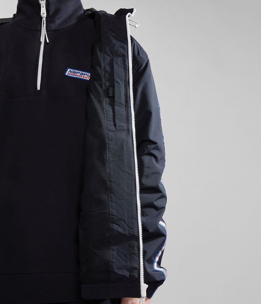 Napapijri Grober Packable Jacket Muške Vjetrovka Crne | ZGSV-93720