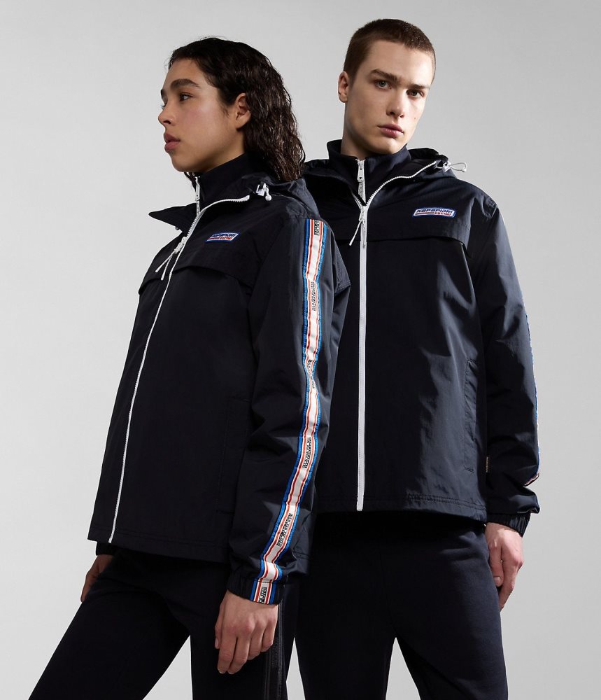 Napapijri Grober Packable Jacket Muške Vjetrovka Crne | ZGSV-93720
