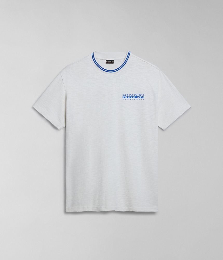Napapijri Grober Short Sleeve T-Shirt Ženske Majice Bijele | ZBLE-79182