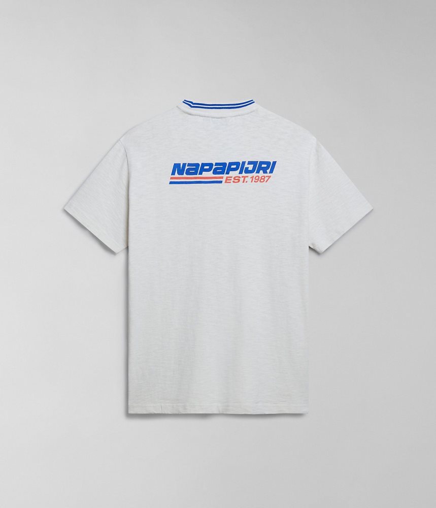 Napapijri Grober Short Sleeve T-Shirt Ženske Majice Bijele | ZBLE-79182
