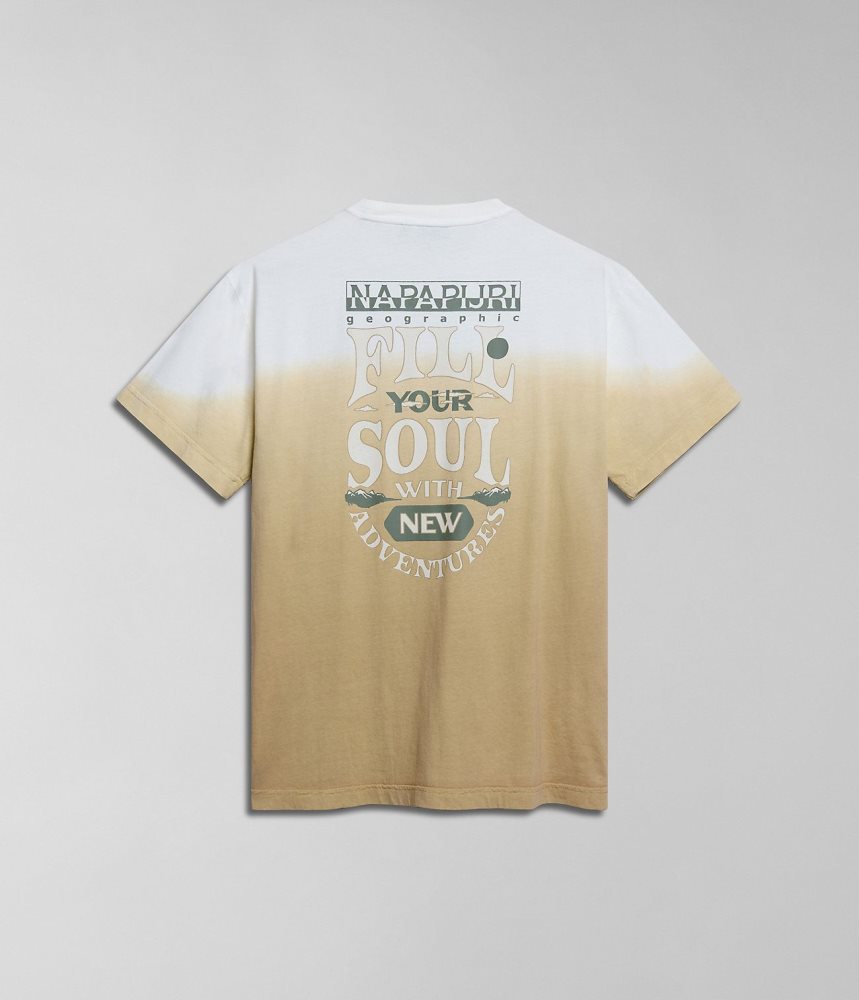 Napapijri Howard Short Sleeve T-Shirt Ženske Majice Bež | QSVI-72936