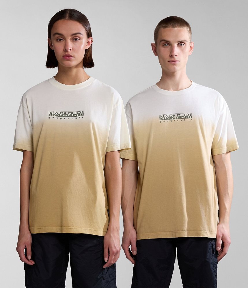 Napapijri Howard Short Sleeve T-Shirt Ženske Majice Bež | QSVI-72936