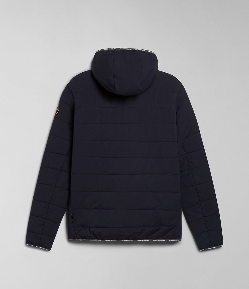 Napapijri Huron Packable Puffer Jacket Muške Short Jackets Crne | YEKF-45176