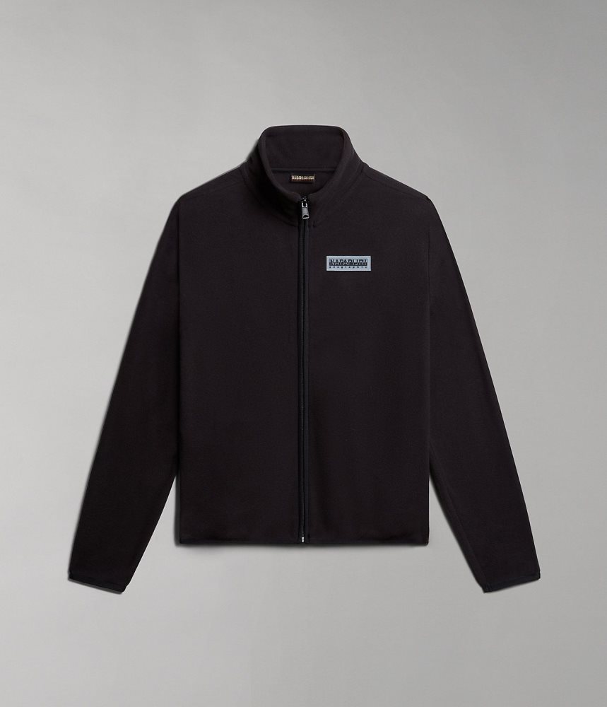 Napapijri Iaato Full-Zip Fleece Ženske Fleece Crne | WTDO-13760