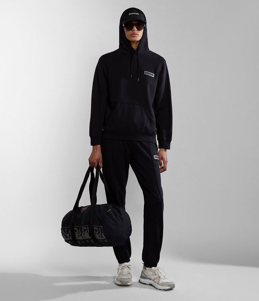 Napapijri Iaato Summer Hoodie Ženske Majica s Kapuljačom Crne | WEIP-31408
