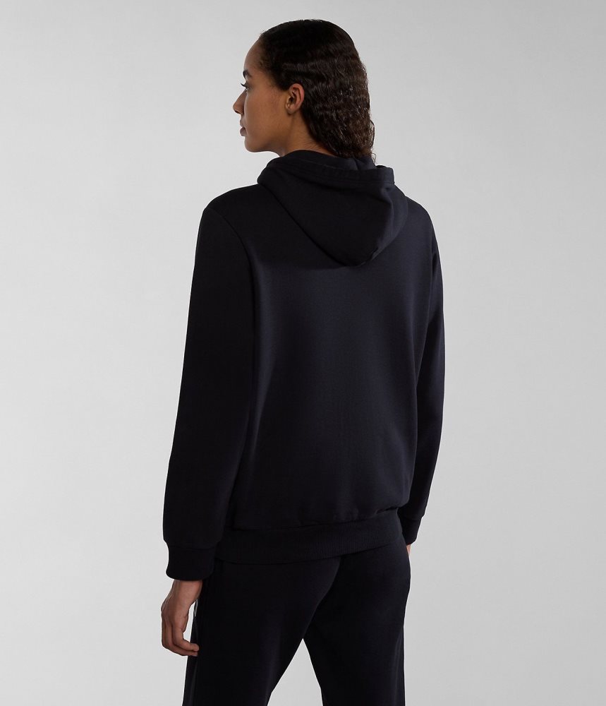 Napapijri Iaato Summer Hoodie Ženske Majica s Kapuljačom Crne | WEIP-31408