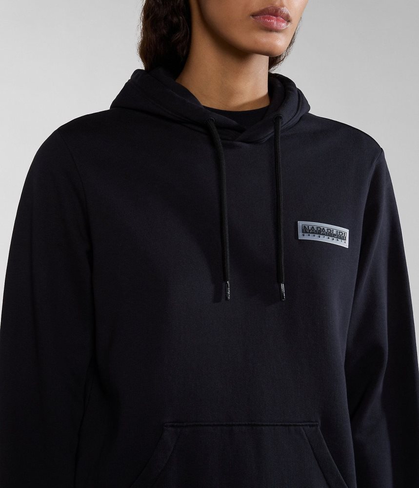 Napapijri Iaato Summer Hoodie Ženske Majica s Kapuljačom Crne | WEIP-31408