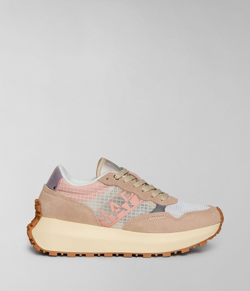 Napapijri Katrina Mesh Trainers Ženske Tenisice Svijetlo Roze | JTWL-64103