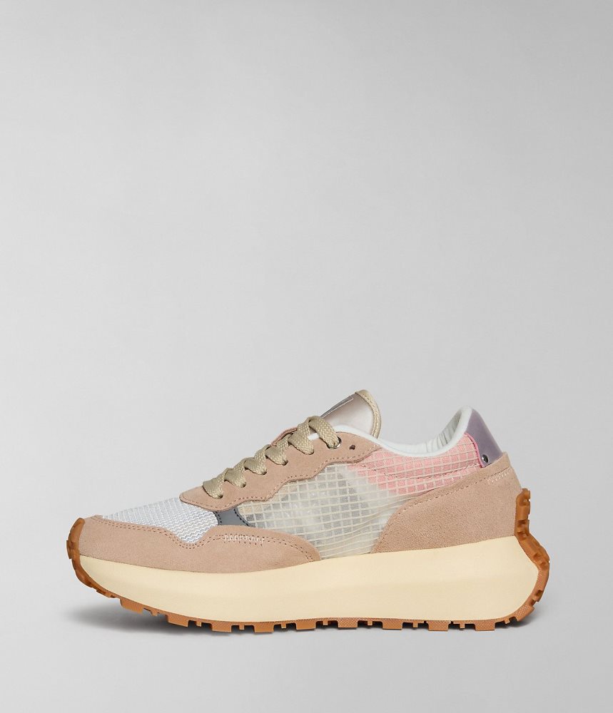 Napapijri Katrina Mesh Trainers Ženske Tenisice Svijetlo Roze | JTWL-64103