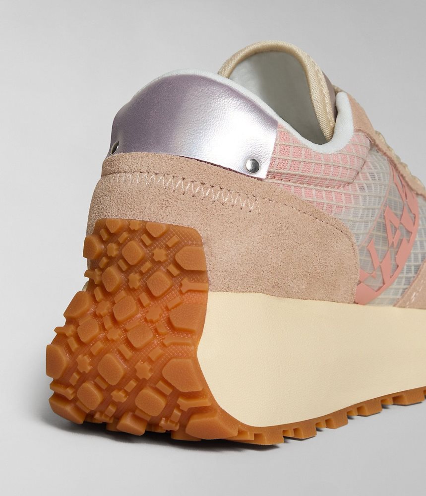 Napapijri Katrina Mesh Trainers Ženske Tenisice Svijetlo Roze | JTWL-64103