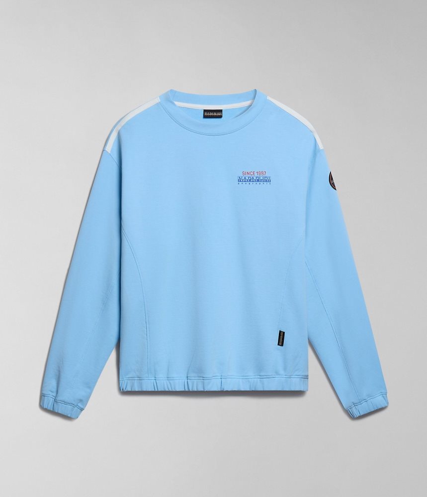 Napapijri Keith Sweatshirt Ženske Dukserice Svijetlo Plave | NDOE-06781
