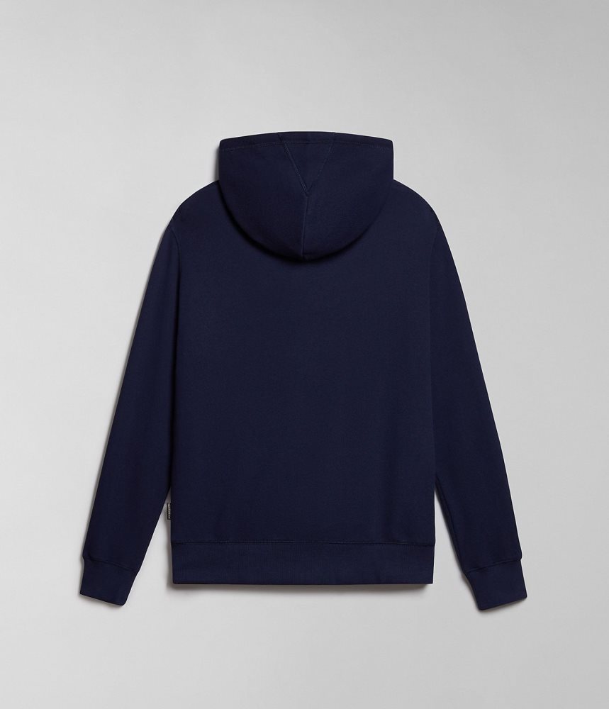 Napapijri Kreis Hoodie Muške Majica s Kapuljačom Tamno Plave | UNRL-79143