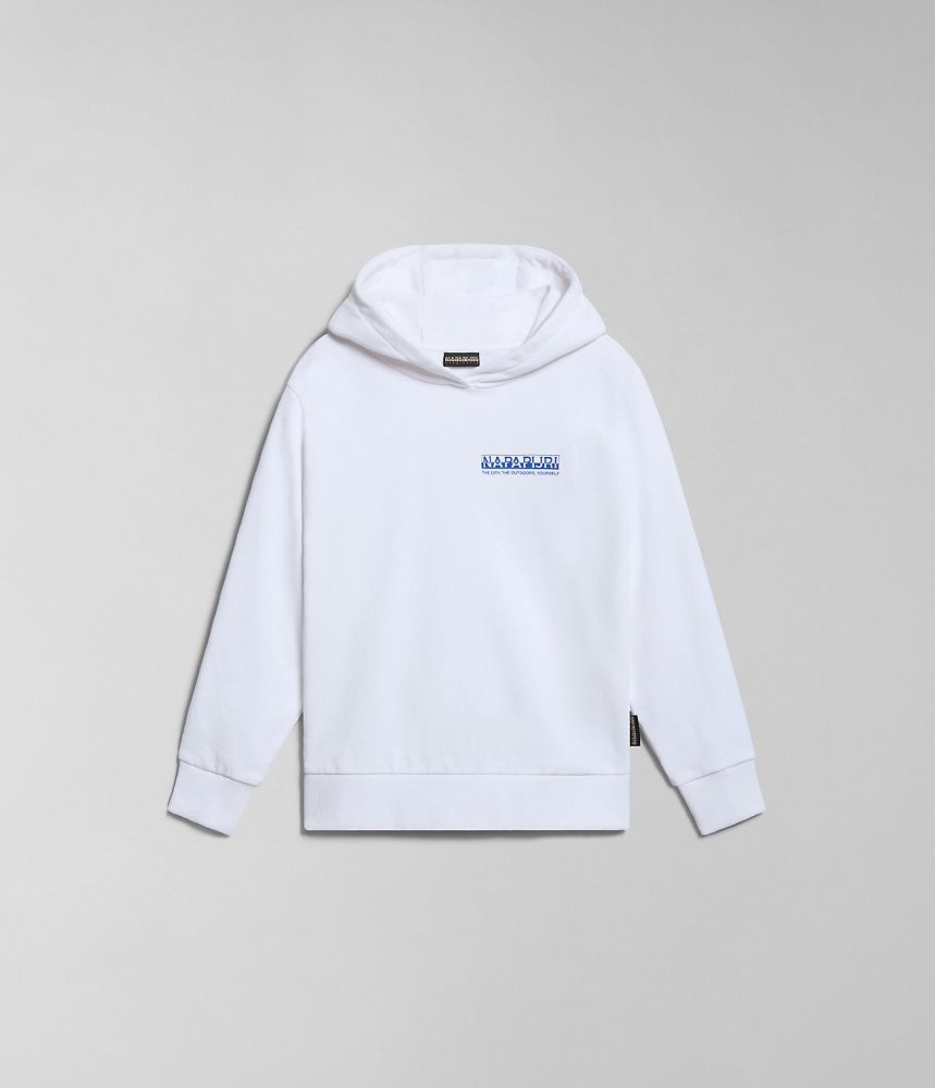 Napapijri Liard Hoodie (4-16 YEARS) Dječje Majica s Kapuljačom Bijele | ZAQX-09461