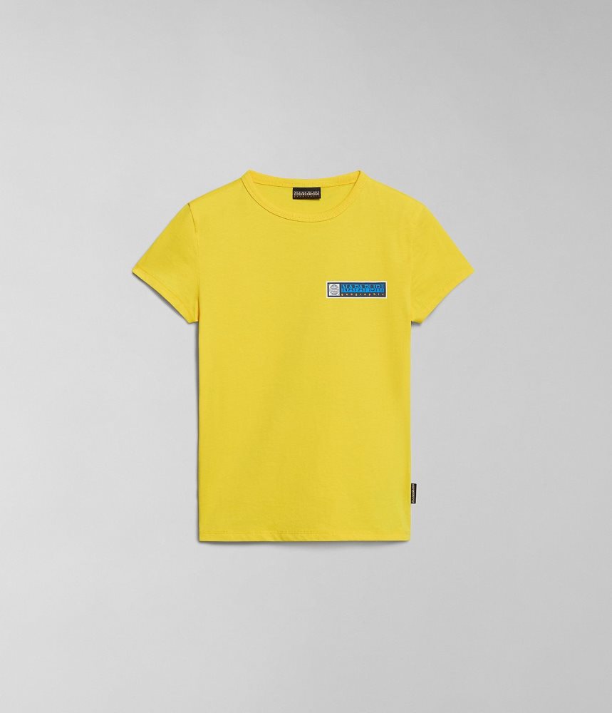 Napapijri Liard Short Sleeve T-Shirt (4-16 YEARS) Dječje Majice Žute | ZYKG-50324