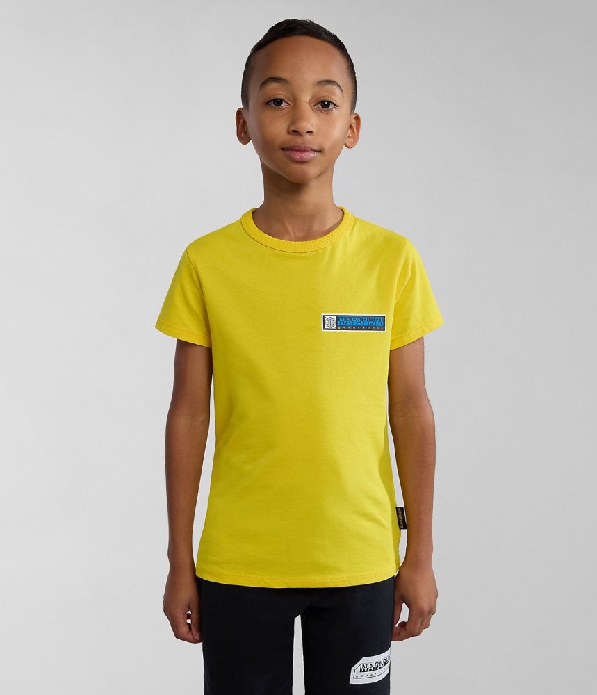 Napapijri Liard Short Sleeve T-Shirt (4-16 YEARS) Dječje Majice Žute | ZYKG-50324