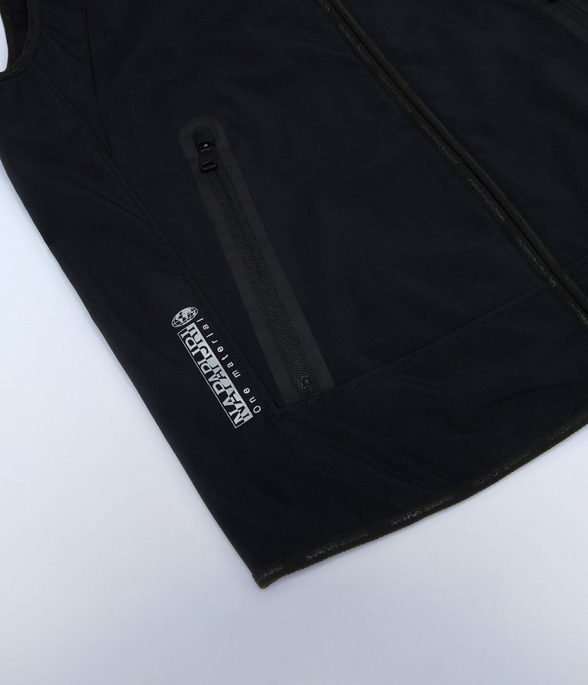 Napapijri Lorze Vest Muške Gilet Crne | ZUTR-71628