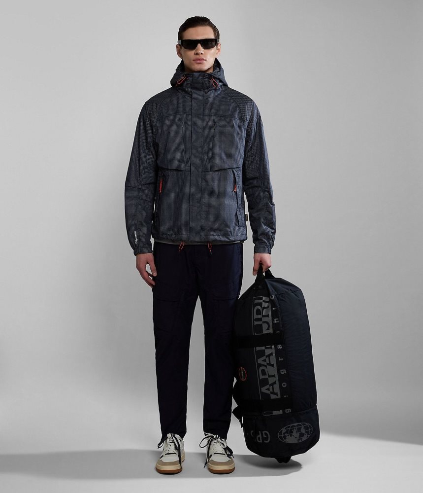 Napapijri Makay Windbreaker with Dyneema Muške Short Jackets Tamno Plave | POCW-68954