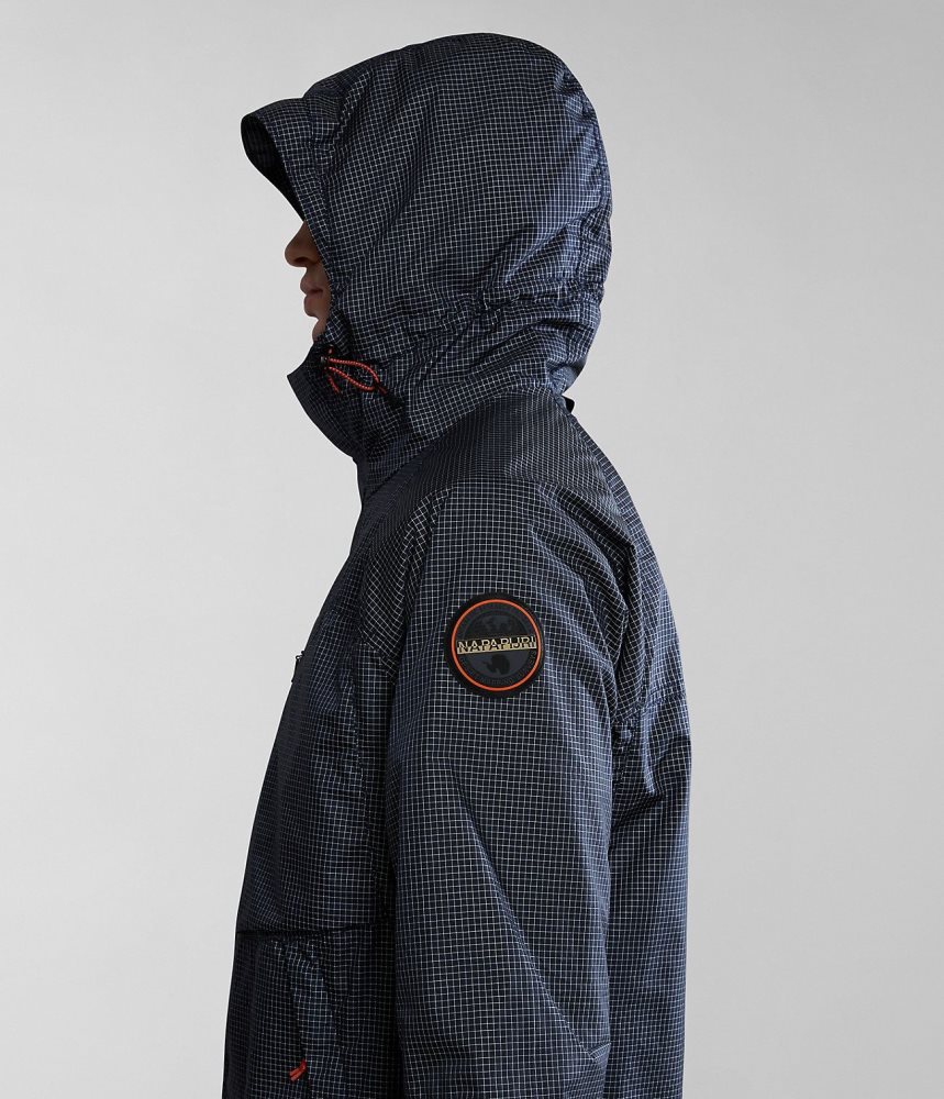 Napapijri Makay Windbreaker with Dyneema Muške Short Jackets Tamno Plave | POCW-68954