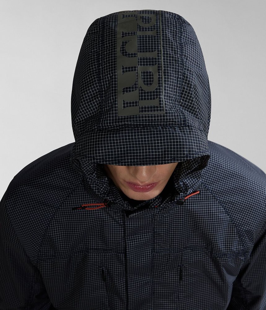 Napapijri Makay Windbreaker with Dyneema Muške Short Jackets Tamno Plave | POCW-68954