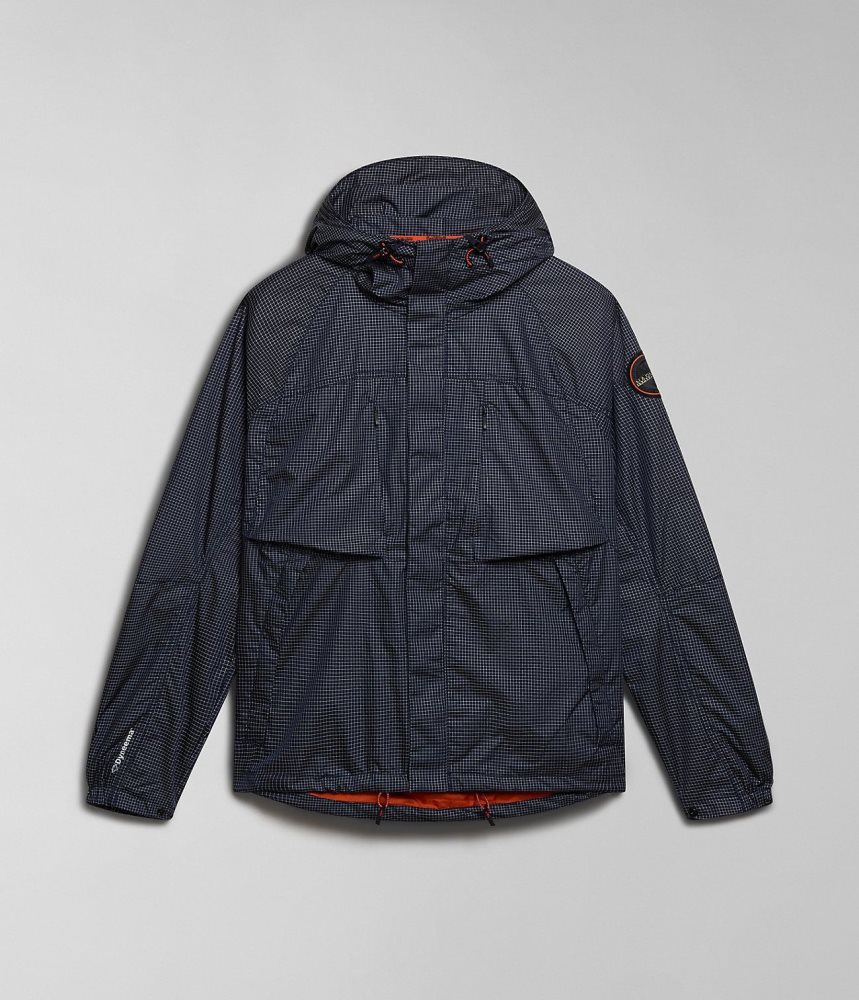 Napapijri Makay Windbreaker with Dyneema Muške Short Jackets Tamno Plave | POCW-68954