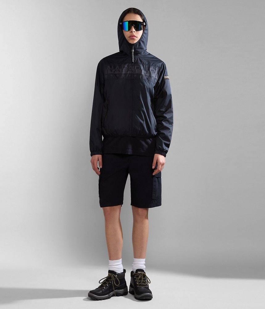 Napapijri Maranon Bermuda Shorts Muške Kratke Hlače Crne | ZYKB-01275